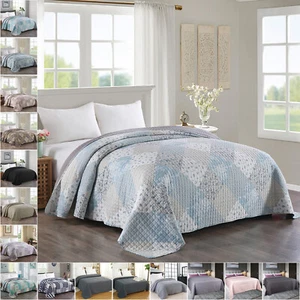 Tagesdecke Bettüberwurf Steppdecke Bettdecke Farbe und Größe wählbar #1386 - Bild 1 von 27