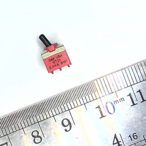C&K Toggle Switch Ultraminiature R/A ON-NONE-ON GT01 SPDT Sealed GT01MSAKE - Picture 1 of 4