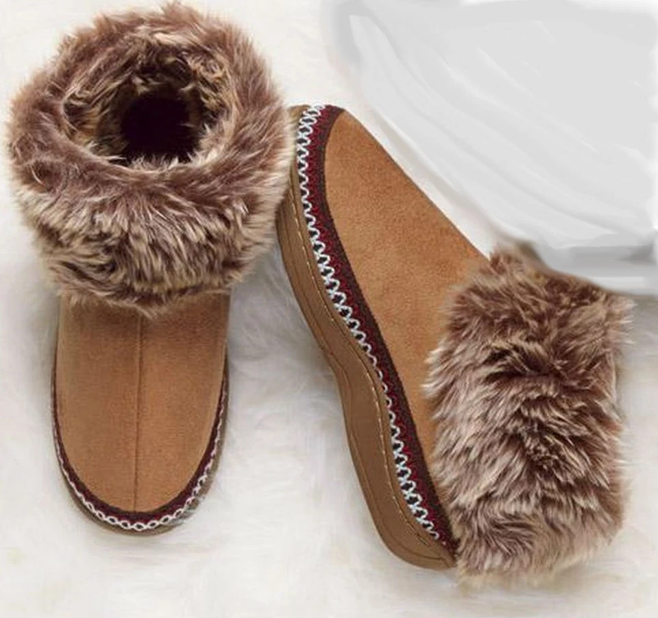 Soft Cozy Kids Slippers fleece lined  Indoor/Outdoor Soles Sm 5-6  M 7-8  L 9-10 - Image 1 of 4