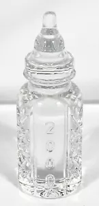 Estatuilla de biberón Waterford Crystal año 2000 Millennium 6" de colección - Imagen 1 de 11