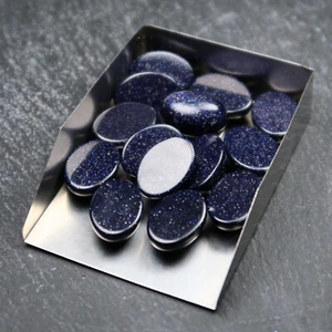 Blue Goldstone Cabochons (Glass, manmade) | Cabochons for Jewellery Makers UK - Picture 1 of 9