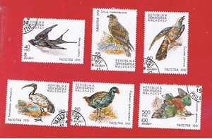 Malagasy #1029-1034 VF used Birds Free S/H - Picture 1 of 1