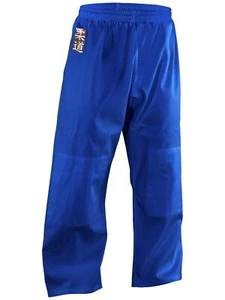 JUDO HOSE BLUE ADVANCED AUS 100% BAUMWOLLE Trousers Kodokan Shorts Kano BUDO - Bild 1 von 3