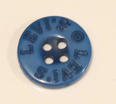 "Lote de 10 camisas de repuesto extra de repuesto LEVI'S NOS botón azul acrílico 5/8""" Foto 1 de 4