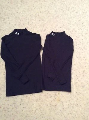 Camisetas de compresión Under Armour - negras unisex juveniles pequeñas y medianas usadas en excelente estado Foto 1 de 4