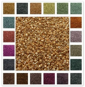 Delica 11/0 Miyuki GALVANIZED Seed Beads #410-465 - Picture 1 of 42