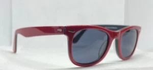 VINTAGE RETRO Classic RED BLACK 50'S 60'S STYLE Sunglasses NEW OLD STOCK - Picture 1 of 3