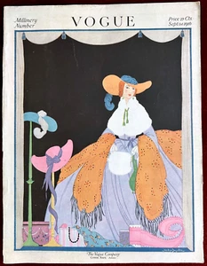 Vogue Magazine ~ September 1, 1916 ~ Helen Dryden Paris Fashion Baron De Meyer - Imagen 1 de 15
