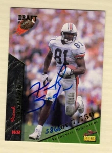 1995 Signature Rookies Draft Football Frank Sanders Autograph (Auburn) - Picture 1 of 1