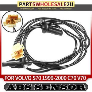 Rear LH / RH ABS Wheel Speed Sensor for Volvo C70 2000-2004 S70 V70 1999-2000 - Picture 1 of 8