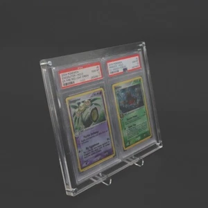 PROTECTION en plexi - Cadre pour 2 cartes PSA - Résistant aux UV - pokemon MTG - Picture 1 of 4