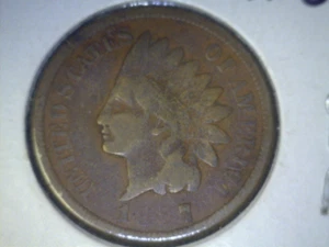 1??7 Filled die Indian cent error - Picture 1 of 2