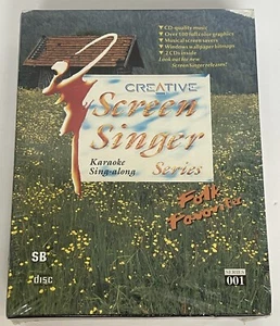 Creative Labs Screen Singer Series FOLK FAVORITES Karaoke Sing-along SEALED NEW - Picture 1 of 2