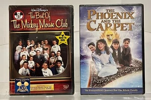 2-Classic DVD's The Mickey Mouse Club & The Phoenlx & the Carpet NEW Mfg. Sealed - Picture 1 of 3