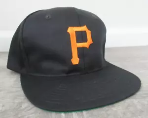 Pittsburgh Pirates Logo Liso De Colección Annco Snapback Sombrero MLB Negro Ajustable - Imagen 1 de 8