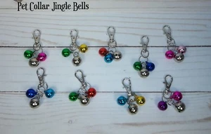 Bell for Cat Dog Pet Collar 3 Bells with a snap hook clasp for easy removal add - Picture 1 of 13