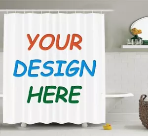 Cortina de Ducha Profesional Arte Personalizado Extra Larga 84 Pulgadas 72x72" - Imagen 1 de 7
