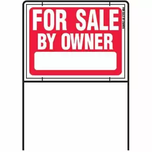 (5)-Hy-Ko Plastic with Metal Frame Sign, For Sale By Owner. Model: RSF-605 - Picture 1 of 1