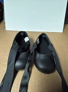 Baby Girl Black Flats SZ 4 - Picture 1 of 6