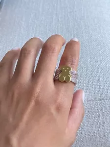 Anillo TOUS Plata Vermeil MALLA Talla 6 Y 7 - Imagen 1 de 3