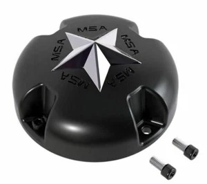 MSA Off-Road Wheels Flat Black Center Cap fits M38-M12 MSA-CAP Style Wheels - Picture 1 of 6