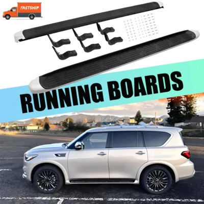 2X estribo lateral para Infiniti QX56 QX80 2011-2024 accesorio de barra Nerf Foto 1 de 4