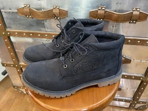 Bottes imperméables imperméables Timberland Premium 6 pouces bleu nubuck en relief floral US 11 - Photo 1/12