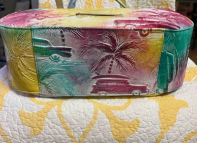 Bolsa tote nova com etiquetas couro brâmane COPA CABANA MARIANNA Celebrate Colorway FRETE GRÁTIS HTF - Imagem 1 de 4