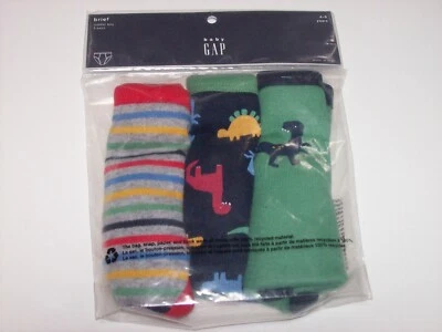 babyGAP Underpants Underwear 3 Toddler Briefs 4-5 Years Dinosaur New - Image 1 of 2