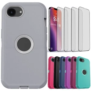 For iPhone 16e 16 Pro Max Plus Case Heavy Duty Shockproof Cover / Tempered Glass - Picture 1 of 71