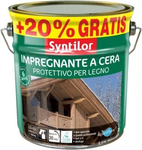 Impregnante Syntilor - Cera-Acqua Per Legno TECK/ROVERE CHIARO 3 LT - Foto 1 di 3