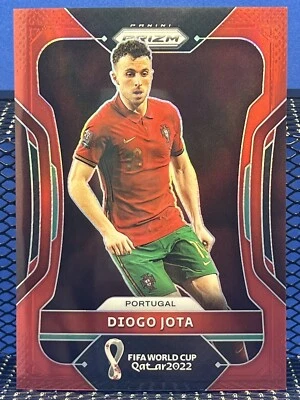 2022 Panini Prizm World Cup Qatar 2022 DIOGO JOTA Portugal 044/399 Red Prizm - Image 1 of 2
