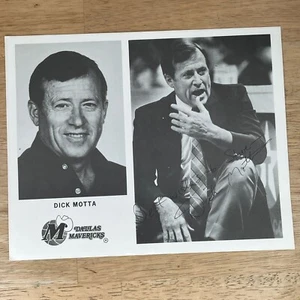 Dallas Mavericks DICK MOTTA 8X10 Photograph Signed 1980's Mavericks First Coach - Picture 1 of 5