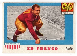 Tarjeta de fútbol americano Topps 1955 edición #58 de Franco Fordham Rams ex- - Imagen 1 de 2