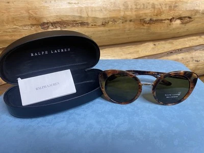 New Oversized Ralph Lauren Cat Eye Tortoise Sunglasses UV 100 /RL 8165 - Image 1 of 4