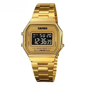 Hombre Relojes de Pulsera Acero Inoxidable Impermeable Reloj Hombre Reloj Hombre Retro Digital - Imagen 1 de 15