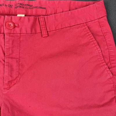 GAP City Mujer Bermuda 9" ROSA Algodón Elástico Pantalones Cortos - TALLA 14 Foto 1 de 4