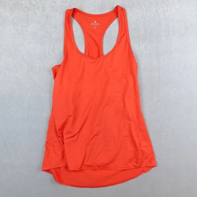 Athleta Tank Top Womens Small Orange Speedlight Racerback Stretch - Image 1 of 4