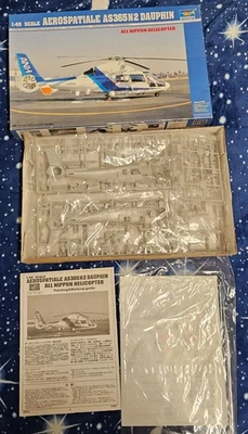 Aerospatiale AS365N2 Dauphin All Nippon Helicopter 1/48 trumpeter kit Japan Forc - Immagine 1 di 2