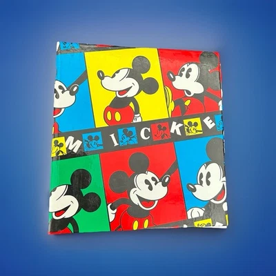 Vintage 90s Disney Mickey Mouse Unlimited Retro Ring Binder Photo Album USA - Image 1 of 4