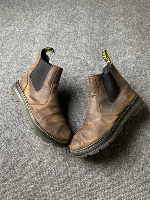 Botas Chelsea AirWair de cuero para hombre Dr. Martens Embury marrón, talla US 12 Foto 1 de 4