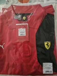 Scuderia Ferrari F1 Peroni Para Hombre Puma Clásico Polo Escudo Logo Rojo Negro Talla M - Imagen 1 de 7