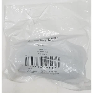 Lasco Schedule 40 1-1/2 in. Insert x 1-1/2 in. Dia. PVC Coupling Ribbed - Picture 1 of 2