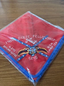 1984 Dixie Fellowship Halstuch Skyuka Lodge 270 Camp Lea - Bild 1 von 1