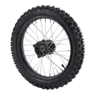 14 Inch Front Wheel Rim Tire Assembly 60/100-14 15mm Axle Front Wheel Rim Tire - Picture 1 of 12