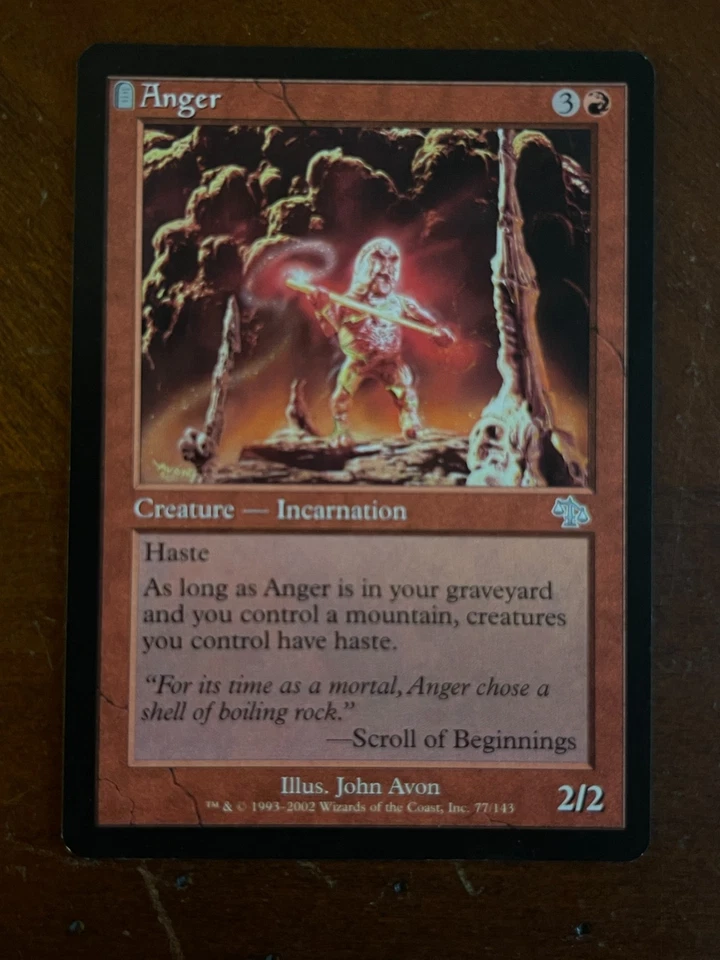 MTG Magic the Gathering Judgment Anger Light Play - Image 1 of 1