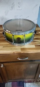MAPLE Ddrum Dios Racing Yellow 14x5 Snare Drum - Picture 1 of 6