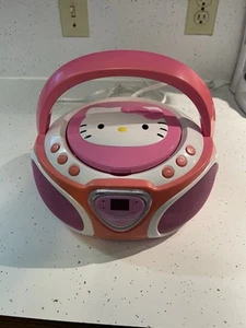 Hello Kitty CD Player Boombox AM / FM Radio KT2025 - Tested and Working - 2016 - Picture 1 of 14