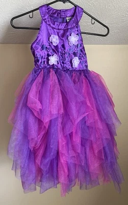 Vestido Princesa Pequeño Héroe Moderno Niñas, Rosa y Púrpura, Excelente Estado  Foto 1 de 4