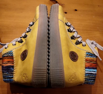 Rieker Yellow Women's Sz.37Classic Fashion Boot - Image 1 of 4
